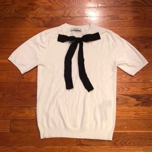 Zara knit bow top
